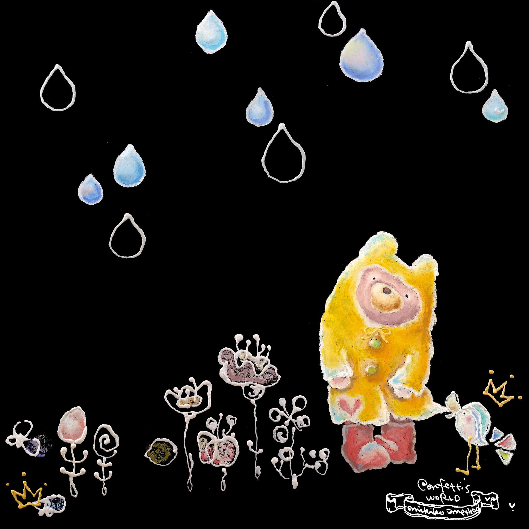 Rainy Day is not bad ～Hydrangea and yellow raincoat(2)